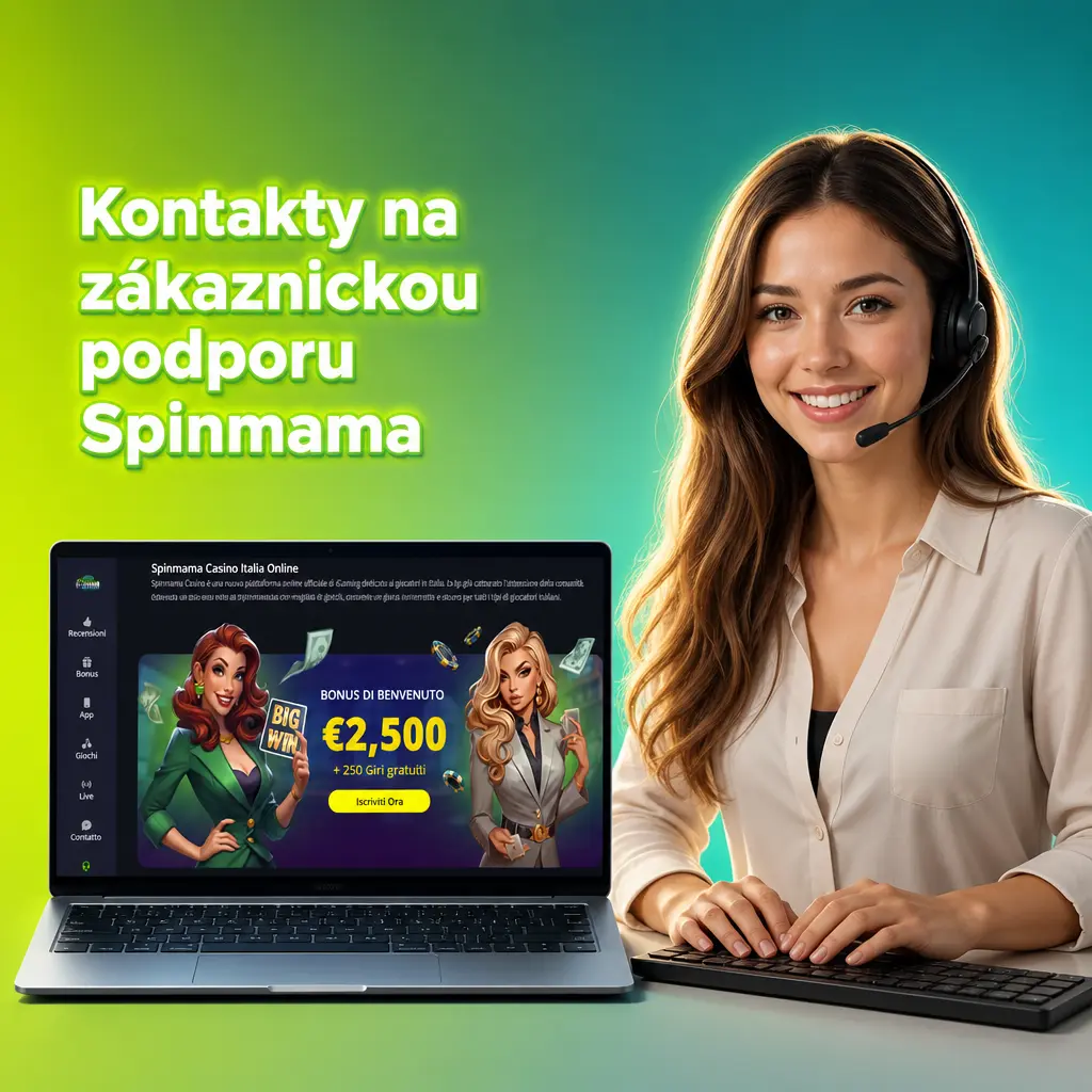 Kontakty na zákaznickou podporu Spinmama – živý chat, e-mail a centrum nápovědy pro řešení vkladů