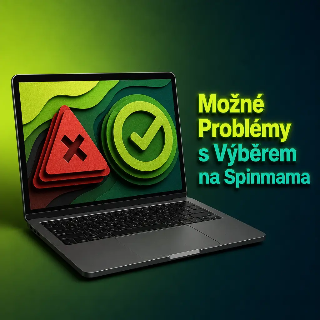 Možné problémy s výběrem na Spinmama: zamítnutý doklad, nesoulad jména, nesplněný bonus či limity výběru