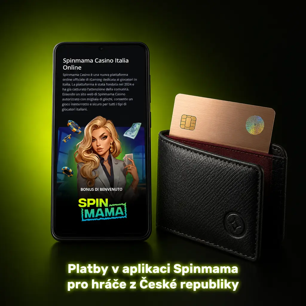 Platební metody v aplikaci Spinmama pro české hráče: Visa, Mastercard, Revolut, bankovní převod, Apple Pay a Google Pay