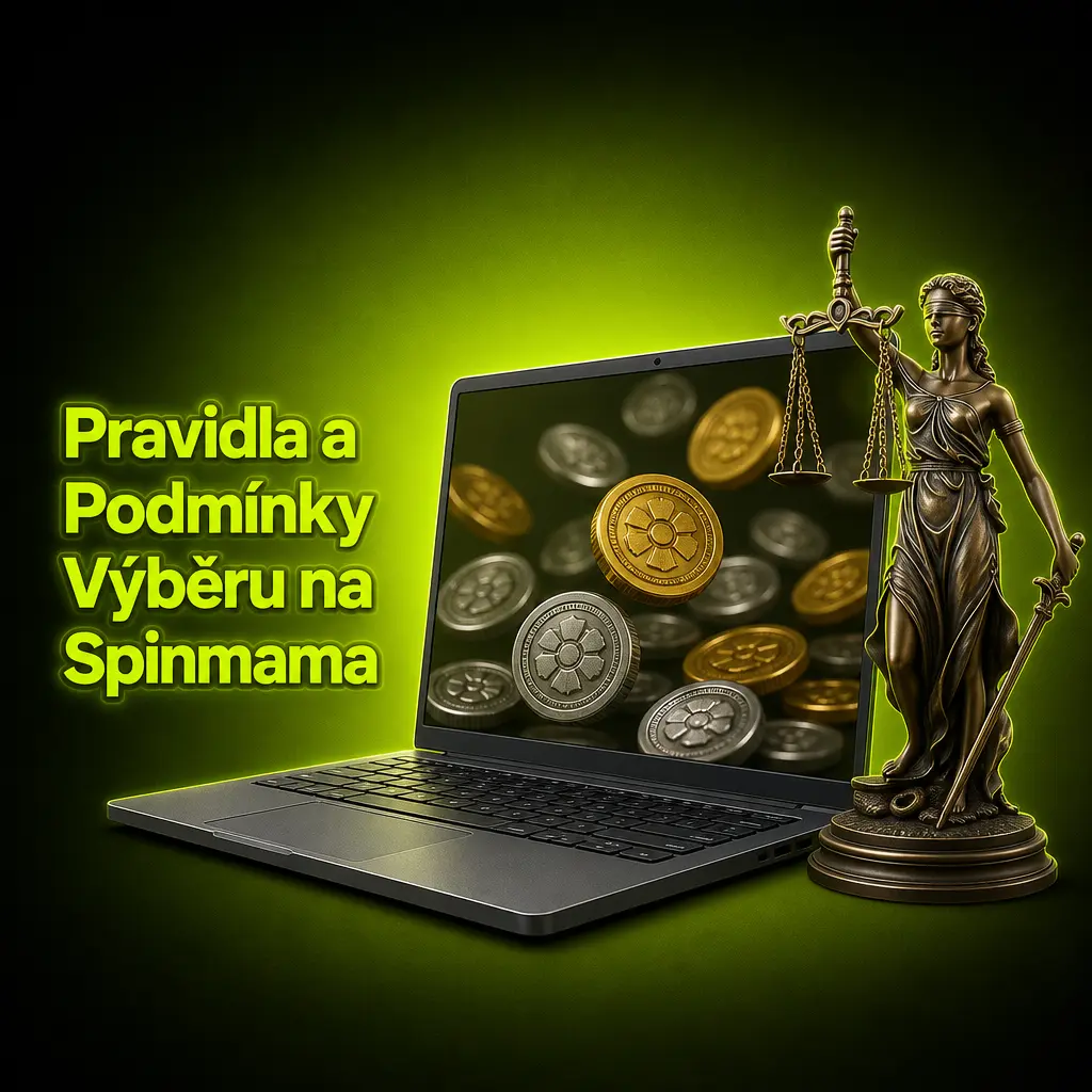 Pravidla výběru na Spinmama: KYC ověření, podmínky sázení bonusu, limity a platební metoda pro výplatu výher.