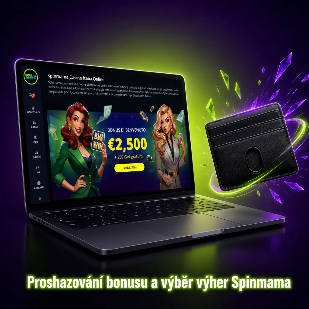 Proshazování bonusu 35x a výběr výher ve Spinmama kasinu – pravidla pro bonusový účet a free spiny