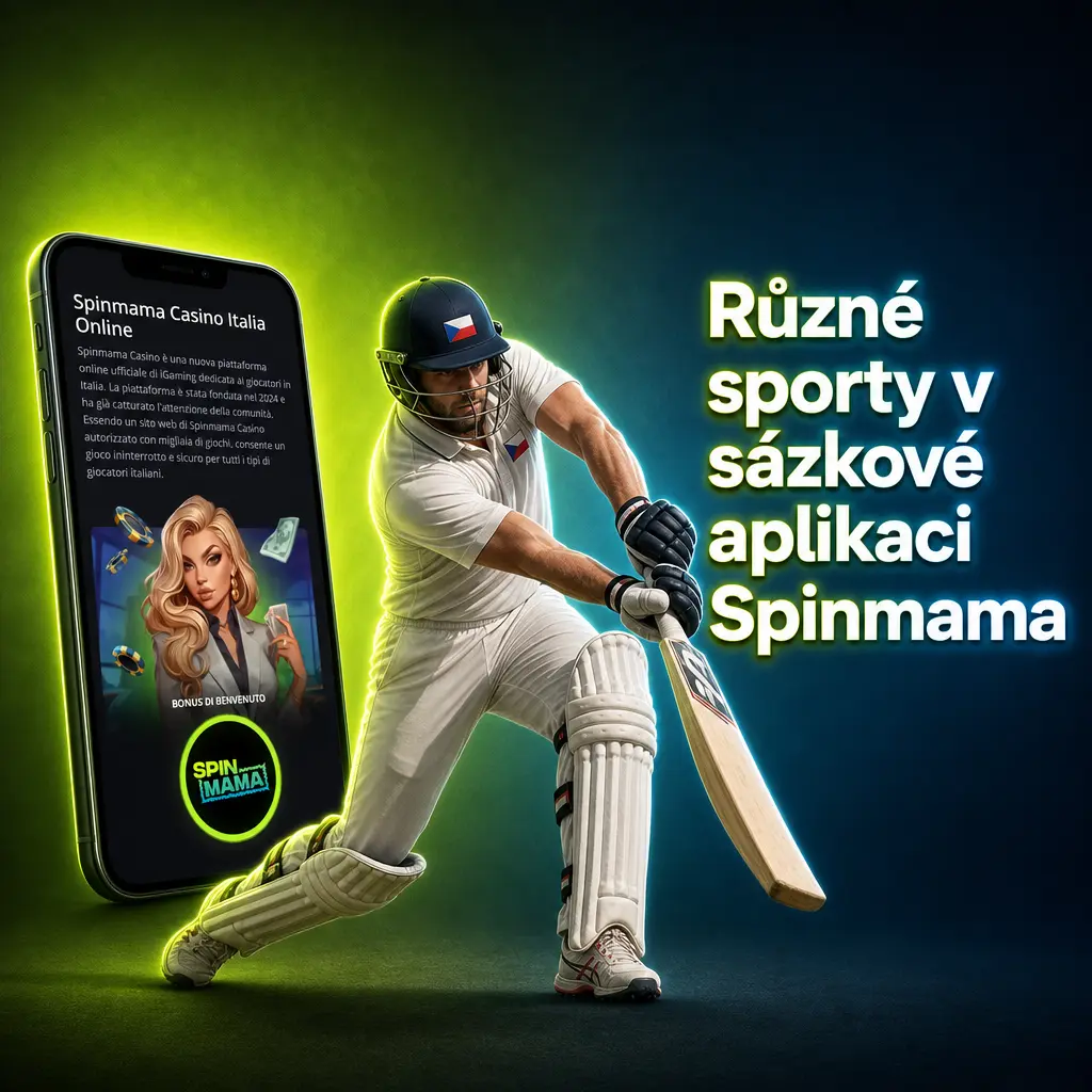 Sázková aplikace Spinmama nabízí sázky na fotbal, tenis, hokej, eSporty i další sporty v režimu LIVE a LINE.