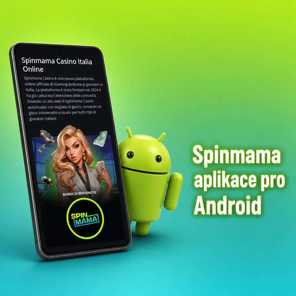 Spinmama aplikace pro Android – sázení a casino hry zdarma ke stažení na zařízeních s Android 8.0 a novější