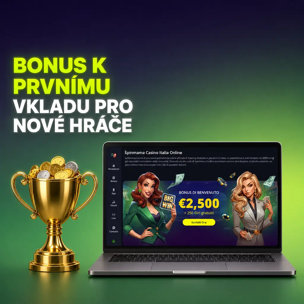 Spinmama nabízí 100% bonus až 1 500 EUR a 250 free spinů k prvnímu vkladu pro nové hráče na výherní automaty.