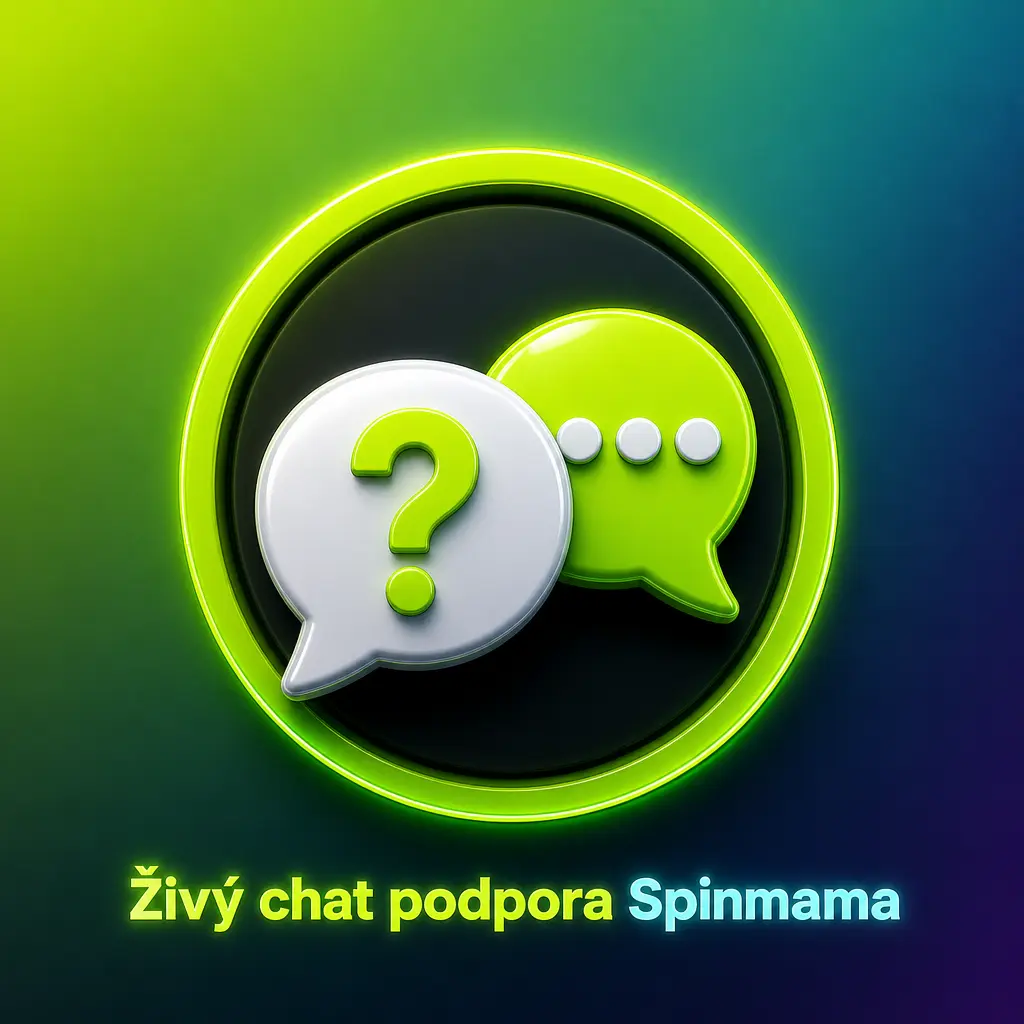 Živý chat podpory Spinmama – rychlá pomoc 24/7 s účtem, platbami a pravidly her